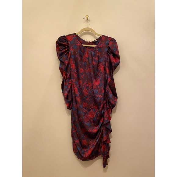 For Love & Lemons Endless Mini Dress Tinsel Floral - Picture 6 of 8